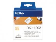 Brother DK-11202 - Schwarz auf Weiß - 62 x 100 mm 300 Etikett(en) (1 Rolle(n) x 300) Versandetiketten - für Brother QL-1050, 1060, 1110, 500, 550, 560, 570, 580, 600, 650, 700, 710, 720, 820