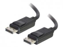 C2G 35ft DisplayPort Cable with Latches - M/M - DisplayPort-Kabel - DisplayPort (M) zu DisplayPort (M) - 10.66 m - eingerastet - Schwarz