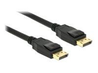 Kabel DisplayPort 1.2 Stecker > DisplayPort Stecker 0,5 m schwarz 4K Delock