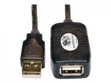 Tripp Lite 16ft USB 2.0 Extension Cable Active USB-A Male / USB-A Female 16` - USB-Verlängerungskabel - USB (W) zu USB (M) - USB 2.0 - 4.88 m - aktiv - Schwarz