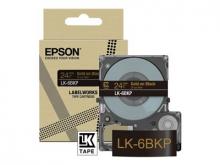 Epson LabelWorks LK-6BKP - Metallic - gold auf schwarz - Rolle (2,4 cm x 9 m) 1 Kassette(n) Hängebox - Bandkassette - für LabelWorks LW-C610
