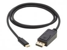 Eaton Tripp Lite Series USB-C to DisplayPort Bi-Directional Active Adapter Cable (M/M), 4K 60 Hz, HDR, Locking DP Connector, 3 ft. (0.9 m) - DisplayPort-Kabel - 24 pin USB-C (M) umkehrbar zu DisplayPort (M) Verriegelung - USB 3.1 Gen 1 / Thunderbolt