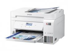 Epson EcoTank ET-4856 - Multifunktionsdrucker - Farbe - Tintenstrahl - nachfüllbar - A4 (Medien) - bis zu 15.5 Seiten/Min. (Drucken) - 250 Blatt - 33.6 Kbps - USB, LAN, Wi-Fi - weiß
