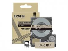 Epson LabelWorks LK-5JBJ - Schwarz auf Mattbeige - Rolle (1,8 cm x 8 m) 1 Kassette(n) Hängebox - Bandkassette - für LabelWorks LW-C410, LW-C610