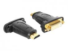 Delock Adapter HDMI male > DVI 24+5 pin female - Videoadapter - DVI-I weiblich zu HDMI männlich
