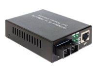 Delock - Medienkonverter - 100Mb LAN - 10Base-T, 100Base-FX, 100Base-TX - RJ-45 / SC multi-mode - bis zu 2 km - 1310 nm