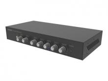 VISION Professioneller digitaler Audio-Mixer-Verstärker - 30 JAHRE GARANTIE - 2 x 50 W (RMS @ 8 Ohm) - RS-232 - Bluetooth (umbenennbare, festlegbare PIN) - 4 x Eingänge, jeder entweder Hochpegel oder Mikrofon (symmetrisch mit Trim-Anpassung und schal