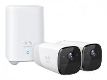 Eufy eufyCam 2 Pro - Netzwerk-Überwachungskamera - Außenbereich, Innenbereich - wetterfest - Farbe (Tag&Nacht) - Audio - drahtlos - Wi-Fi - mit Eufy HomeBase 2 (Packung mit 3)