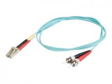 C2G LC-ST 10Gb 50/125 OM3 Duplex Multimode PVC Fiber Optic Cable (LSZH) - Netzwerkkabel - ST multi-mode (M) zu LC Multi-Mode (M) - 2 m - Glasfaser - Duplex - 50/125 Mikrometer - OM3 - halogenfrei - Aquamarin