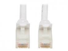 Eaton Tripp Lite Series Safe-IT Cat6a 10G Snagless Antibacterial UTP Ethernet Cable (RJ45 M/M), PoE, White, 7 ft. (2.13 m) - Netzwerkkabel - RJ-45 (M) zu RJ-45 (M) - 2.1 m - 6.2 mm - UTP - CAT 6a - ohne Haken, verseilt - weiß