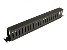 Tripp Lite Rack Enclosure Horizontal Cable Manager (finger duct) 1URM - Rack Kabelmanagement-Kabelkanal mit Abdeckung - Schwarz - 1U - 48.3 cm (19")