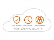 SonicWall Hosted Email Security Advanced - Abonnement-Lizenz (1 Jahr) + Dynamic Support 24X7 - 1 Benutzer - gehostet - Volumen - 5-24 Lizenzen