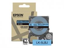 Epson LabelWorks LK-5LBJ - Schwarz auf Mattblau - Rolle (1,8 cm x 8 m) 1 Kassette(n) Hängebox - Bandkassette - für LabelWorks LW-C410, LW-C610