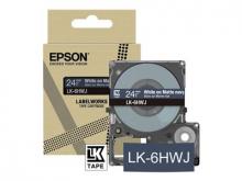 Epson LabelWorks LK-6HWJ - Weiß auf Matt-Marineblau - Rolle (2,4 cm x 8 m) 1 Kassette(n) Hängebox - Band - für LabelWorks LW-C610