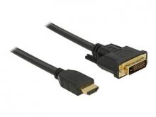 HDMI zu DVI 24+1 Kabel bidirektional 1 m Delock