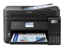 Epson EcoTank ET-4850 - Multifunktionsdrucker - Farbe - Tintenstrahl - nachfüllbar - A4 (Medien) - bis zu 15.5 Seiten/Min. (Drucken) - 250 Blatt - 33.6 Kbps - USB, LAN, Wi-Fi - Schwarz