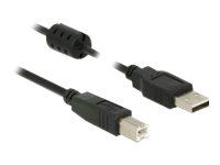 Delock - USB-Kabel - USB (M) zu USB Typ B (M) - USB 2.0 - 50 cm - Schwarz