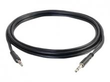 C2G Slim 10ft Slim Aux 3.5mm Audio Cable - M/M - Audiokabel - mini-phone stereo 3.5 mm männlich zu mini-phone stereo 3.5 mm männlich - 3.05 m - abgeschirmt - Schwarz