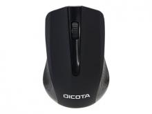 DICOTA Comfort - Maus - Laser - kabellos - kabelloser Empfänger (USB) - Schwarz