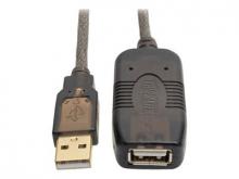 Tripp Lite USB 2.0 Hi-Speed Active Extension Repeater Cable - USB-Verlängerungskabel - USB (M) zu USB (W) - USB 2.0 - 7.62 m - aktiv, geformt - weiß