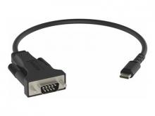 VISION Professional installationstauglicher Adapter USB-C zu Serial RS-232 - 30 JAHRE GARANTIE - funktioniert mit Mac und PC - im Standard-COM-Port installiert - 480 Mbit/s - Spannung bis 5 V - unterstützt alle Datensignale - USB-A 2.0 (M) zu 9-polig