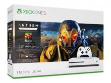 Microsoft Xbox One S - Anthem Bundle - Spielkonsole - 4K - HDR - 1 TB HDD - weiß